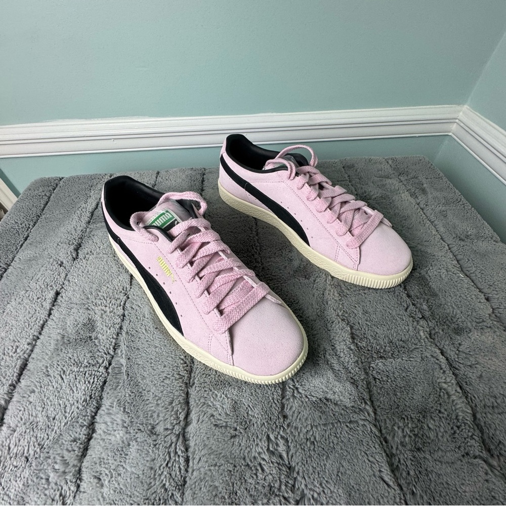 Puma Suede VTG Pearl Pink Black Frosted Ivory White Sneaker Trainer Men’s 10.5 - Picture 9 of 11